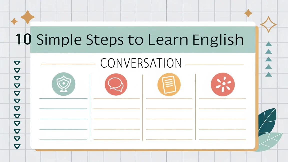 10 Simple Steps to Learn English Conversation 1 10 Simple Steps to Learn English Conversation