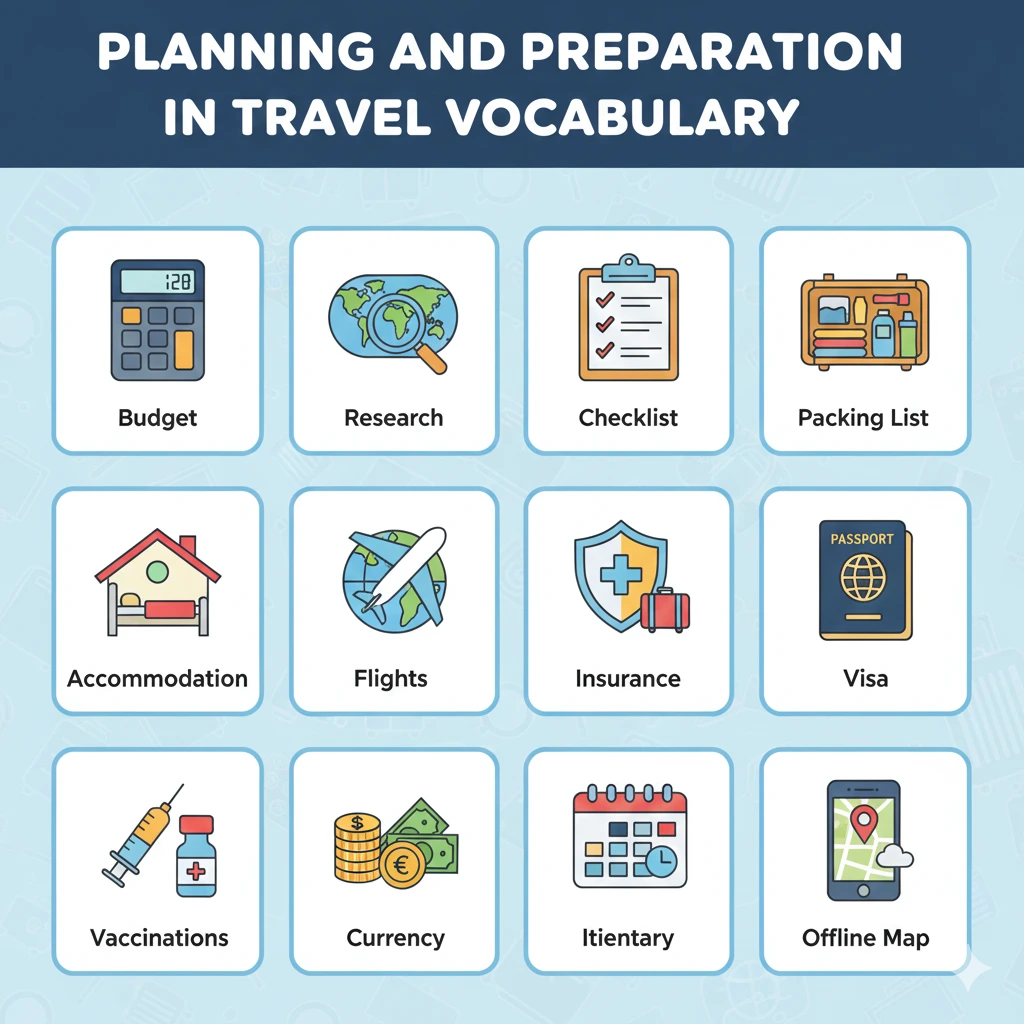 The Ultimate Travel Vocabulary Guide: 107 Words, Phrases & Practice Exercises (2026) 2 Travel Vocabulary