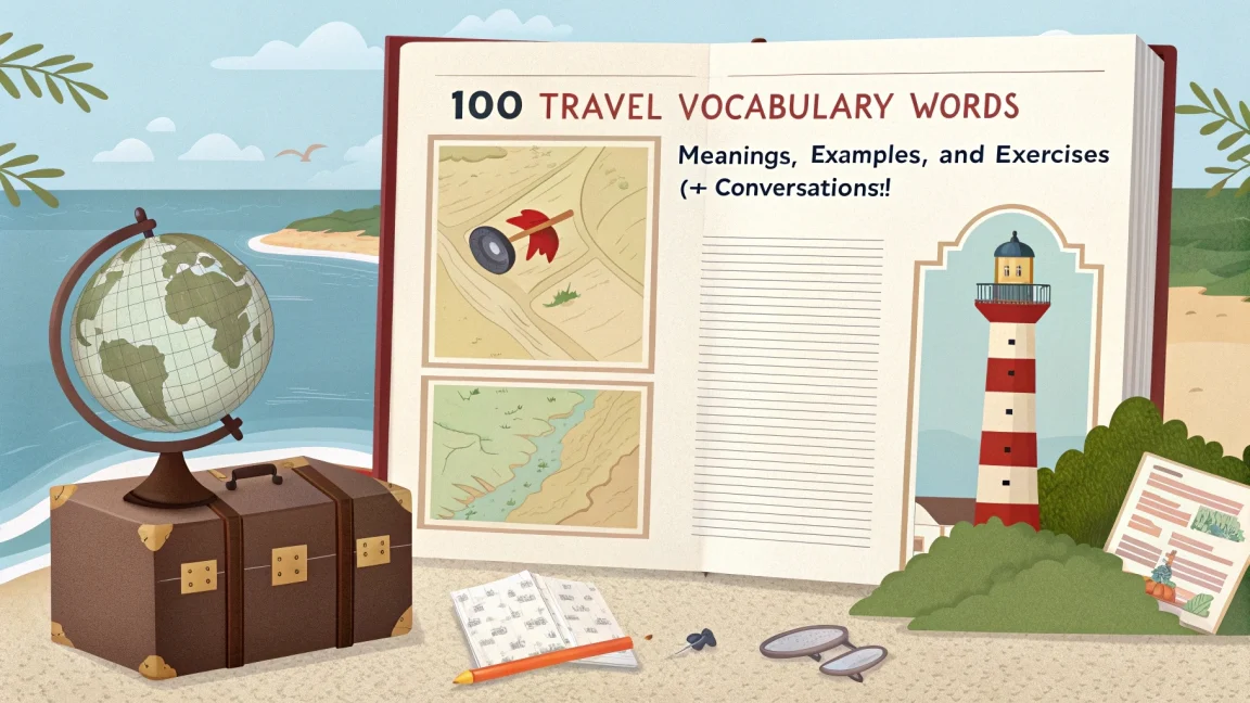 The Ultimate Travel Vocabulary Guide: 107 Words, Phrases & Practice Exercises (2026) 1 Travel Vocabulary