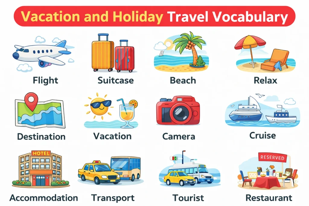 The Ultimate Travel Vocabulary Guide: 107 Words, Phrases & Practice Exercises (2026) 5 trip vocabulary