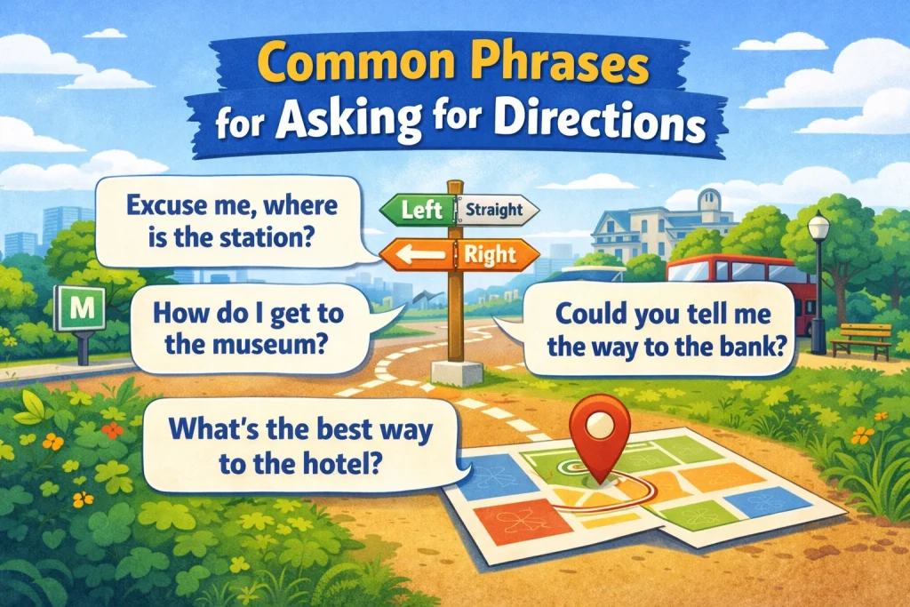 Asking for and Giving Directions in English: Easy Guide 2 Asking for directions
