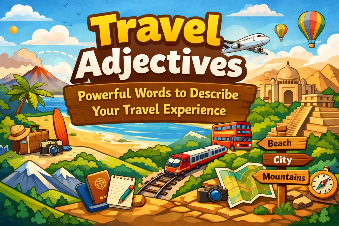 Travel Adjectives: Powerful Words to Describe Your Travel Experience 1 Travel Adjectives