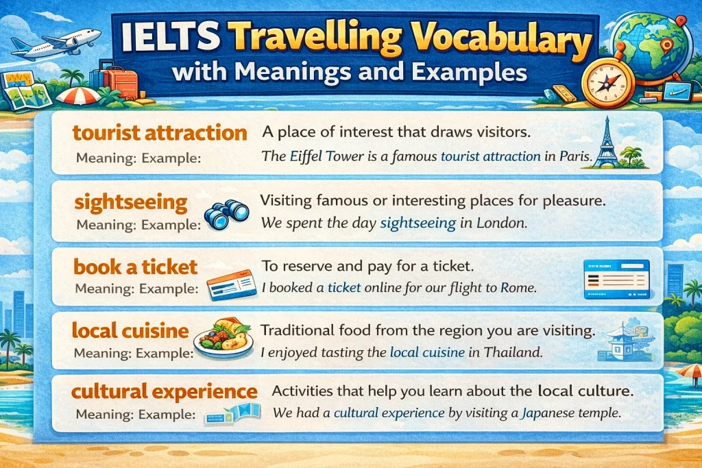 Travel Vocabulary for IELTS