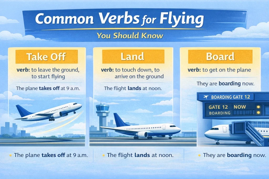 Verbs for Flying You Should Know