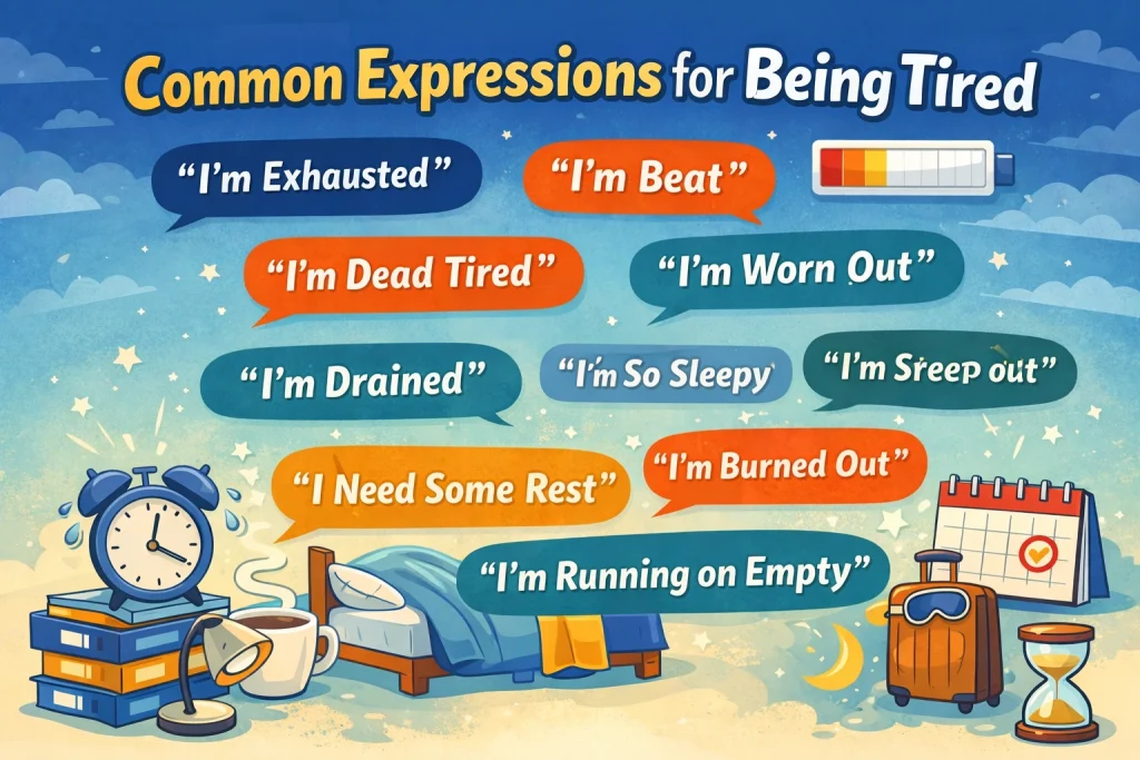 Tired Expressions in English: Easy Ways to Say You’re Tired 2 expression of tiredness