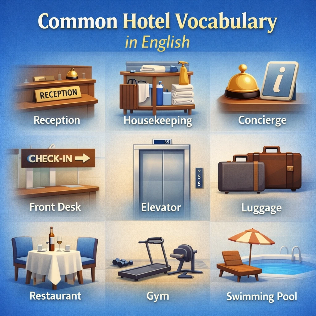 hotel vocabulary in English