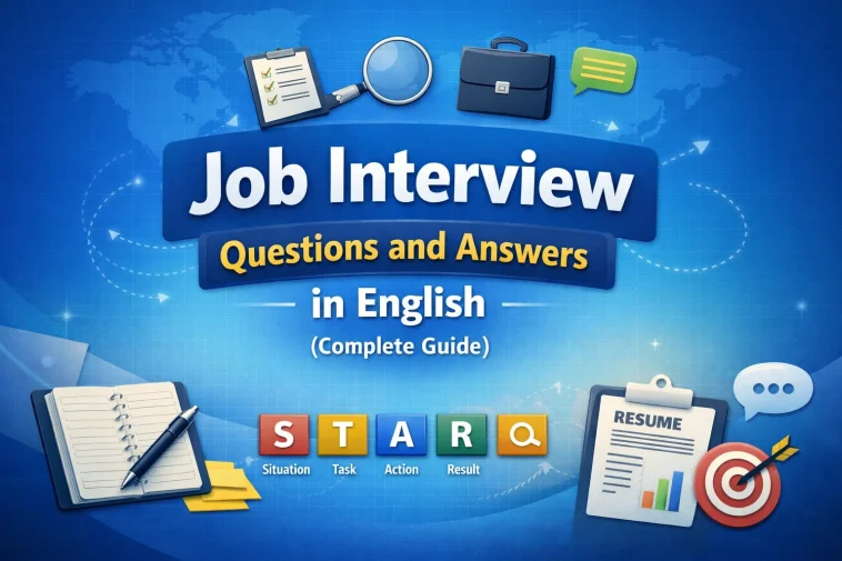 Job Interview Questions and Answers in English: A Complete Practical Guide 1 job interview questions and answers in english