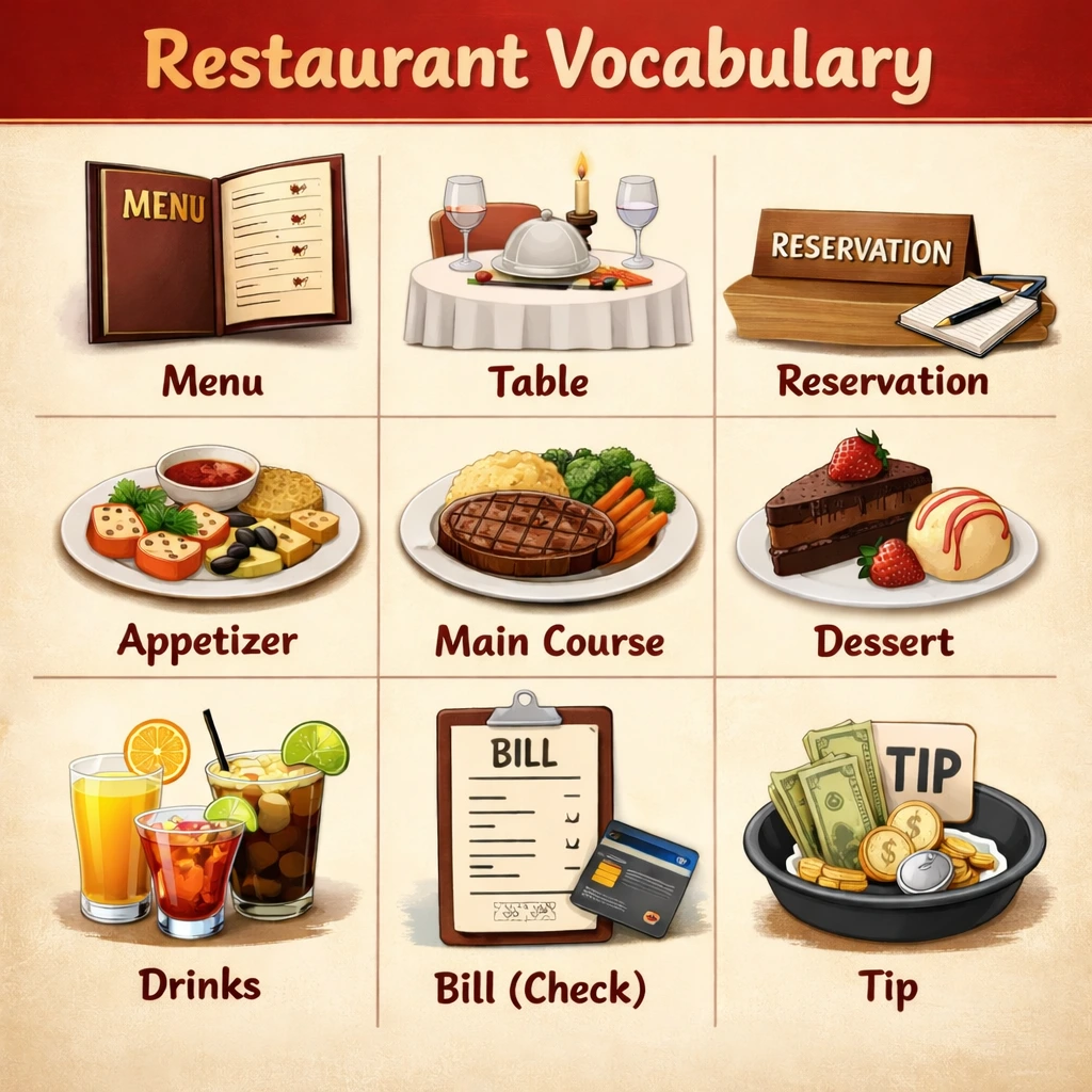 restaurant words