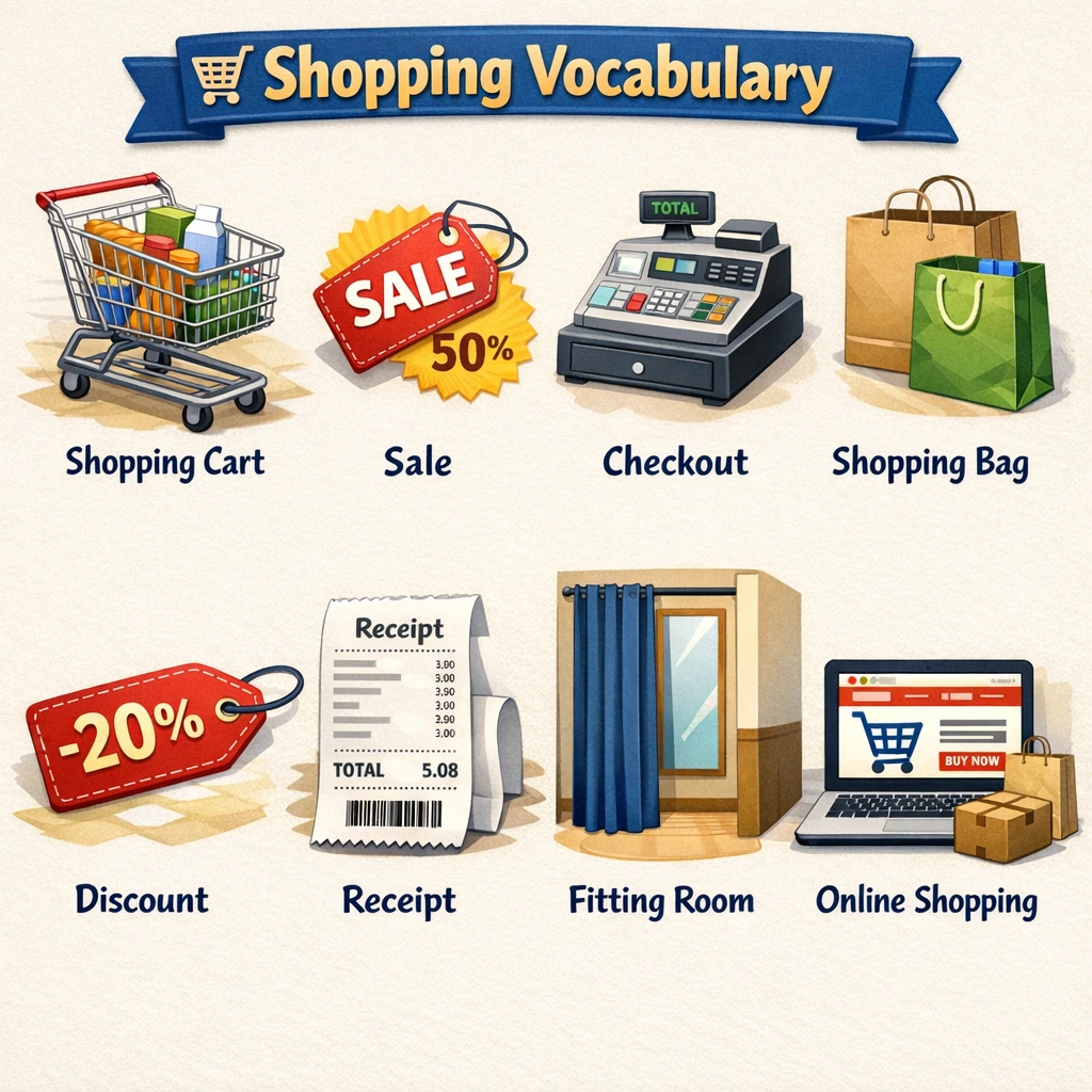 vocabulary of shopping