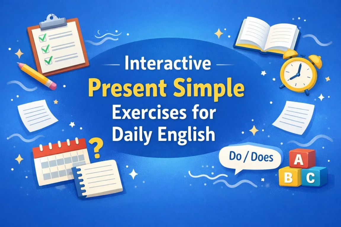 Present Simple Exercises with Answers for Beginners 1 Present simple exercises