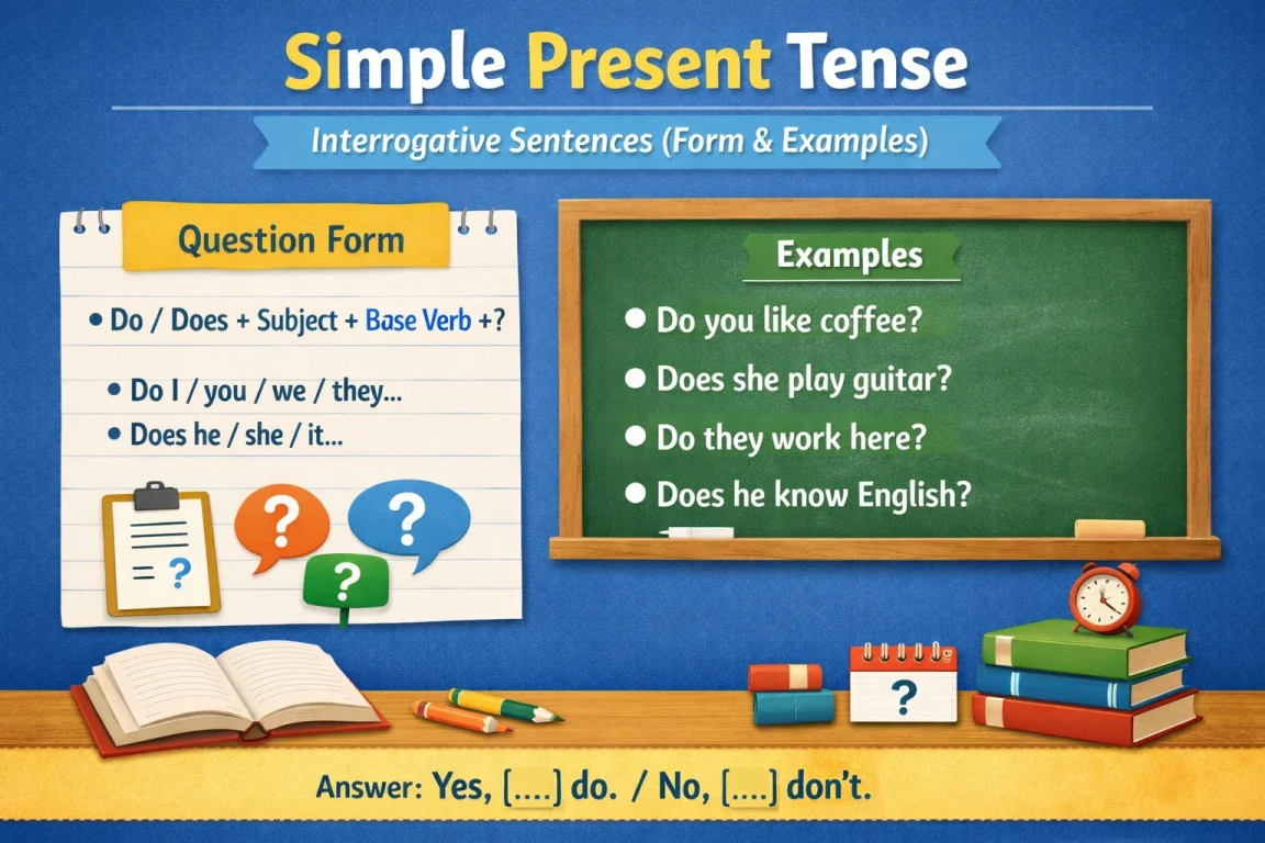 Simple Present Tense interrogative sentences