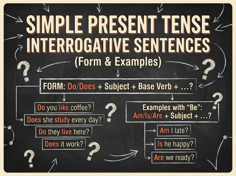 Simple Present Tense interrogative sentences Examples