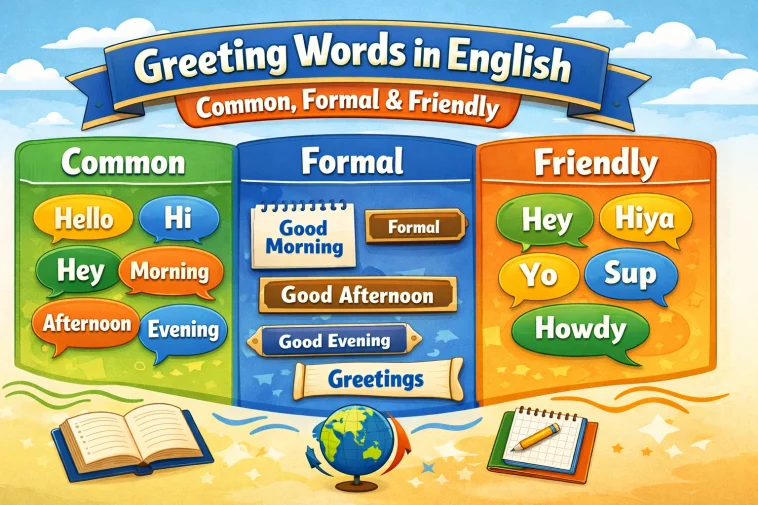 Essential Greeting Words in English for Daily Conversations 1 greeting words