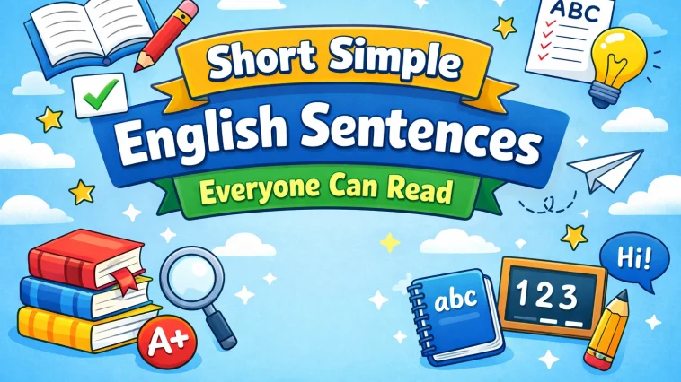 simple English sentences