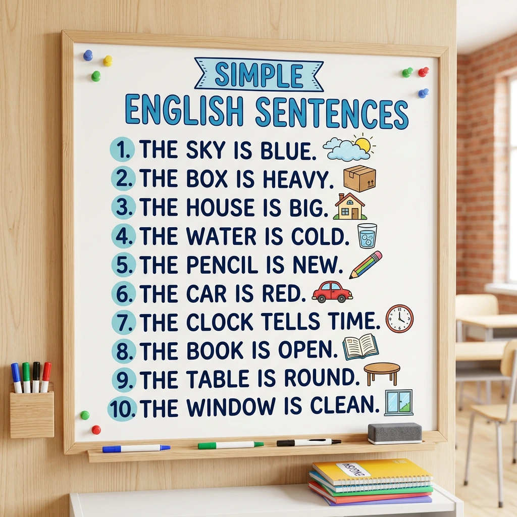 simple sentences in english language