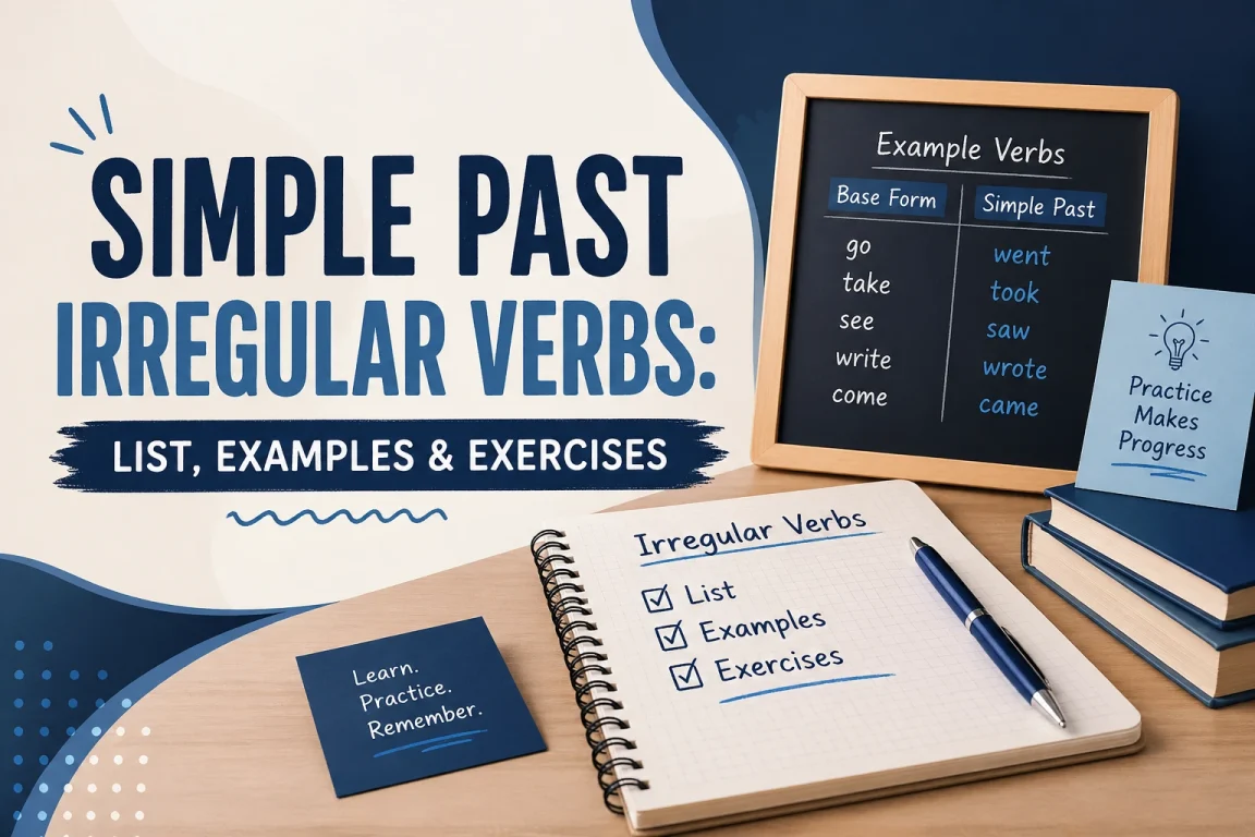 Simple Past Irregular Verbs: List, Examples & Exercises 1 Simple past irregular verbs