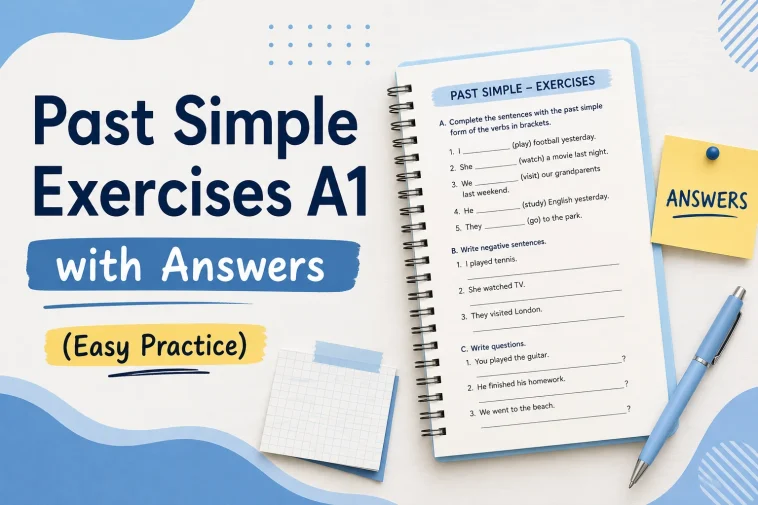 Past simple exercises A1