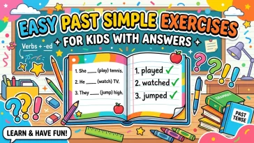 Past simple exercises for kids