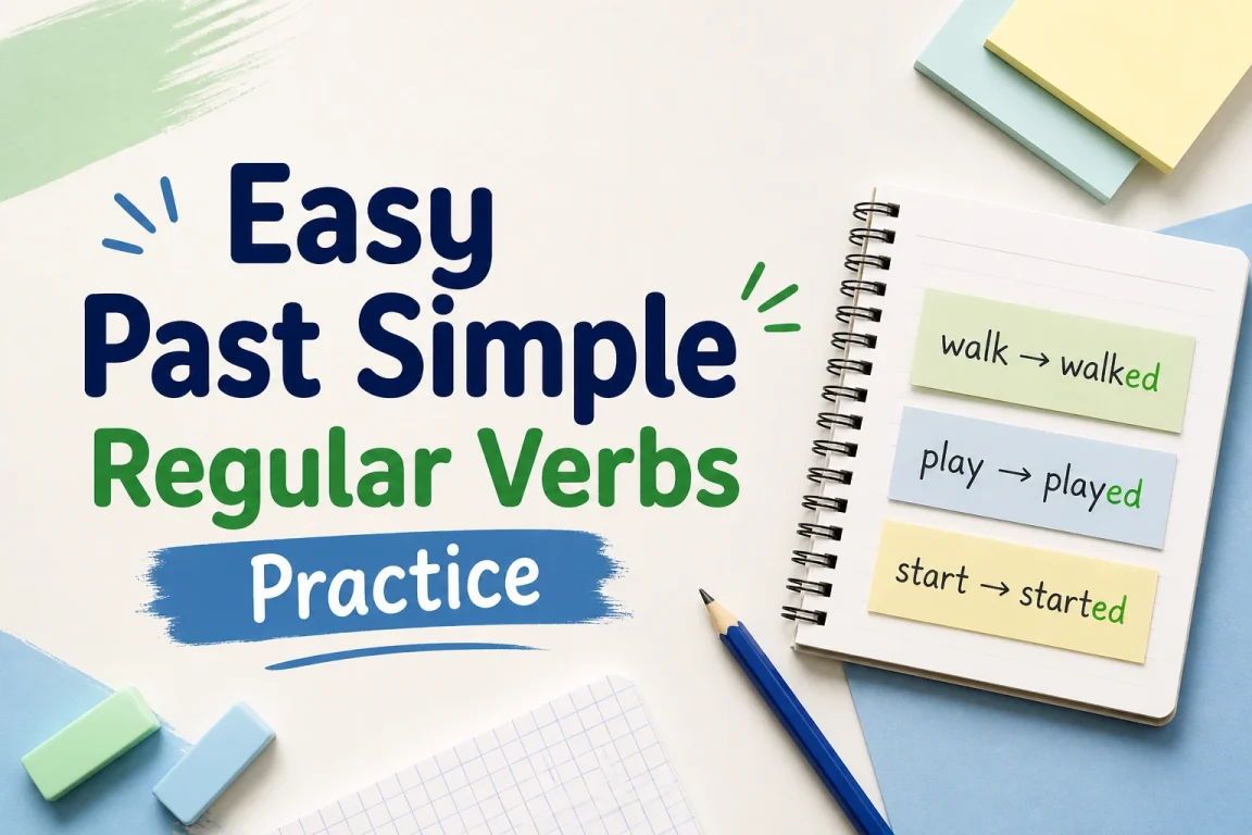 Past Simple Regular Verbs Exercises with Answers 1 Past simple regular verbs exercises