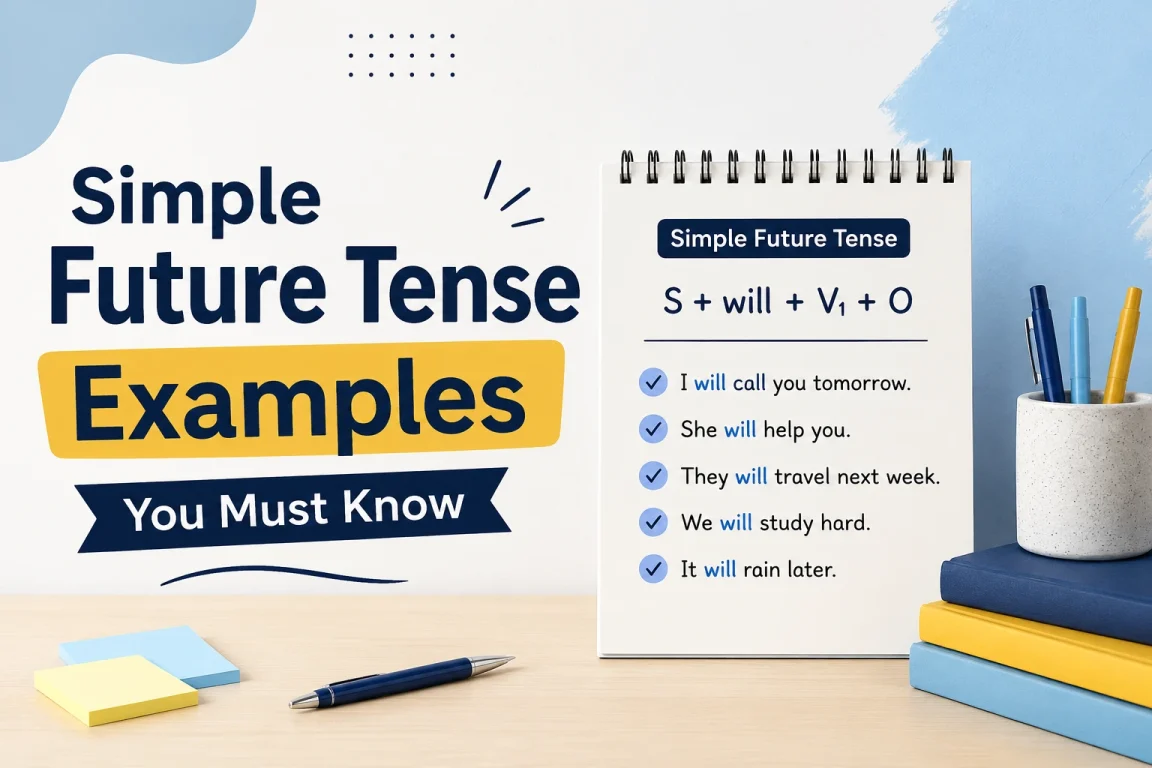 simple future tense examples