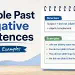 simple past negative sentences